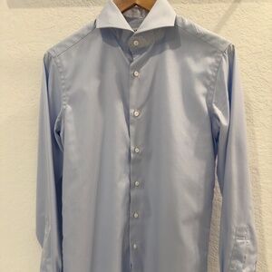 Spier & Mackay Mens Custom Shirt - Sky Blue Royal Twill - New